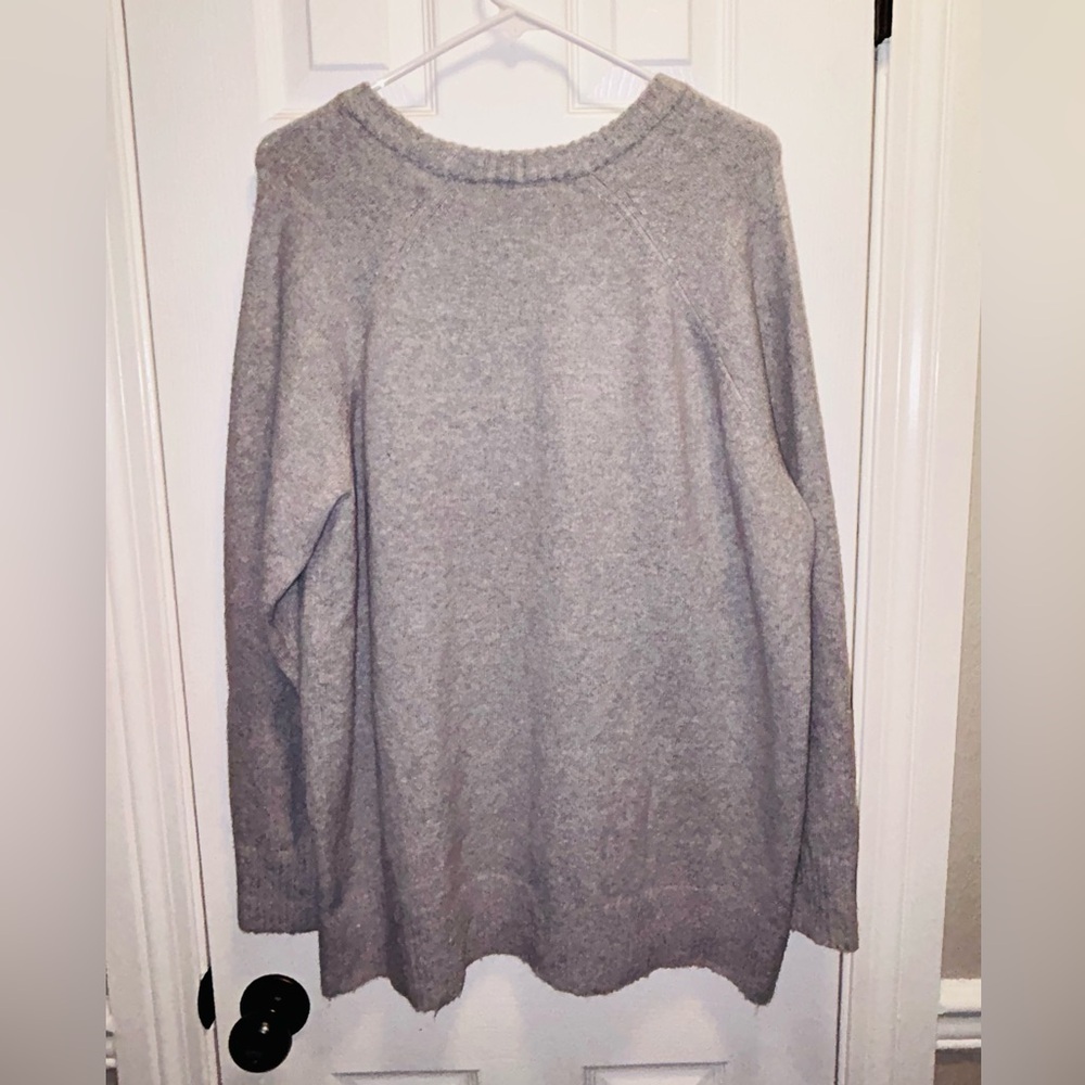 Torrid Gray Sweater with Skull and Red Rose Design - Picture 4 of 10